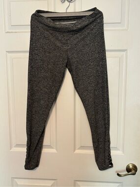 No Boundaries Heather Charcoal Grey Leggings